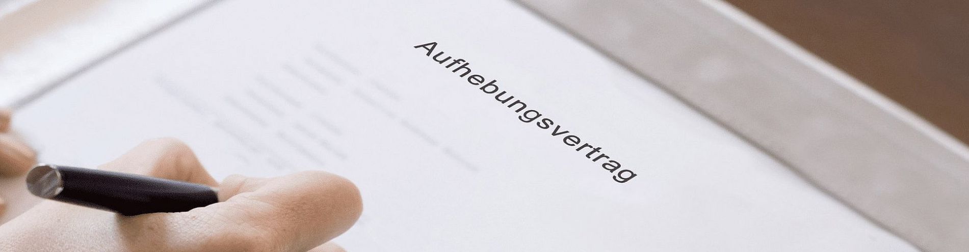 Aufhebungsvertrag